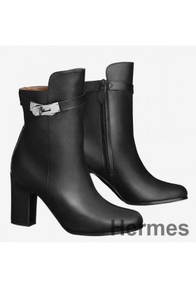 Hermes Black Joueuse Ankle Boots