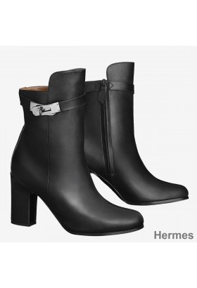 Hermes Black Joueuse Ankle Boots