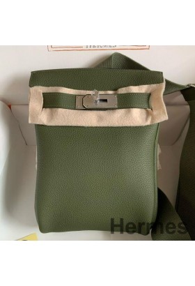 Hermes Hac a Dos PM Backpack in Canopee Clemence Leather