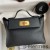 Hermes 24/24 Mini 21 Handmade Bag in Black Evercolor Leather