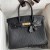 Hermes Birkin 30 Retourne Handmade Bag In Black Ostrich Leather