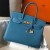 Hermes Birkin 30cm Bag In Jean Blue Clemence Leather GHW