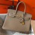 Hermes Birkin 30cm Bag In Tourterelle Clemence Leather GHW