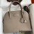 Hermes Bolide 1923 31 Handmade Bag In Gris Asphalt Clemence Leather
