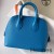 Hermes Bolide 1923 Mini Handmade Bag In Blue Frida Chevre Mysore Leather