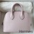Hermes Bolide 1923 Mini Handmade Bag In Mauve Pale Chevre Mysore Leather