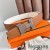 Hermes Constance Reversible Belt 38MM in Gold and White Epsom Calfskin