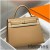 Hermes Kelly 25cm Sellier Bag In Chai Epsom Leather GHW