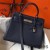 Hermes Kelly 32cm Bag In Dark Blue Clemence Leather PHW