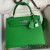 Hermes Kelly Sellier 25 Handmade Bag In Bambou Epsom Calfskin