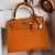 Hermes Kelly Sellier 25 Handmade Bag In Orange Epsom Calfskin