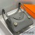 Hermes Lindy 26cm Bag In Gris Meyer Clemence Leather GHW