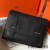 Hermes Steve 35 Messenger Bag In Black Clemence Calfskin