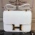 Hermes White Constance MM 24cm Epsom Leather Bag