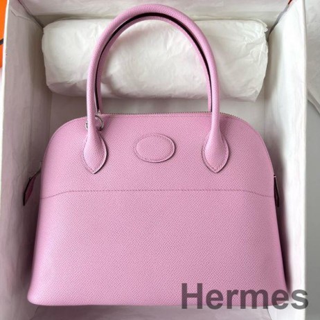 Hermes Bolide 1923 27 Håndlavet Taske I Lilla Sylvestre Epsom Kalveskind