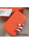 Hermes Dogon-Duo Wallet, Orange, Clemence Læder