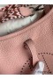 Hermes Evelyne Mini Håndlavet Taske i Pink Clemence Læder