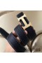 Hermes Bælte Spænde & Sort Clemence 32 MM Rem