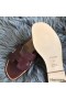 Hermes Oran Sandaler I Bordeaux Swift Læder