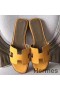 Hermes Oran Sandaler I Jaune Epsom Læder