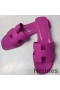 Hermes Oran Slide Sandaler I Magnolia Epsom Kalveskind