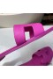 Hermes Oran Slide Sandaler I Magnolia Epsom Kalveskind
