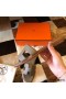 Hermes Oran Slide Sandaler I Brun Epsom Kalveskind