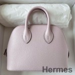 Hermes Bolide 1923 Mini Håndlavet Taske I Lilla Bleg Chevre Mysore Læder