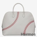 Hermes Gris Perle Bolide 1923 45 Baseball Taske
