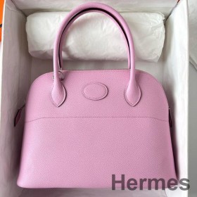 Hermes Bolide 1923 27 Håndlavet Taske I Lilla Sylvestre Epsom Kalveskind
