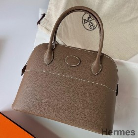 Hermes Bolide 1923 27 Håndlavet Taske I Beige Epsom Kalveskind