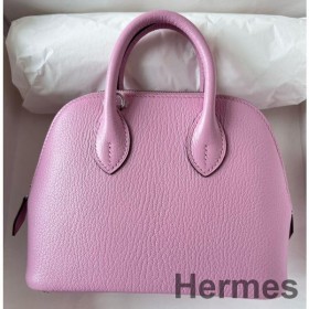 Hermes Bolide 1923 Mini Håndlavet Taske I Lilla Sylvestre Chevre Mysore Læder