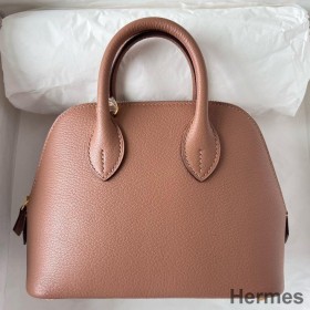 Hermes Bolide 1923 Mini Håndlavet Taske I Quebracho Chevre Mysore Læder