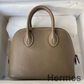 Hermes Bolide 1923 Mini Håndlavet Taske I Beige Chevre Mysore Læder