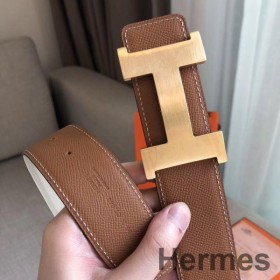 Hermes Constance 2 Bælte Spænde & Brun/Hvid Epsom 42MM Rem