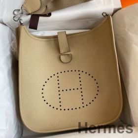 Hermes Evelyne III PM 29 Håndlavet Taske i Grøften Clemence Læder