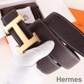Hermes Bælte Spænde & Chokolade Clemence 32 MM Rem